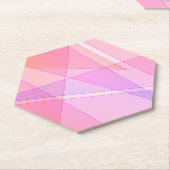 Pink Geometric Untersetzer (angewinkelt)