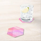 Pink Geometric Untersetzer (Vor Ort)