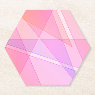 Pink Geometric Untersetzer