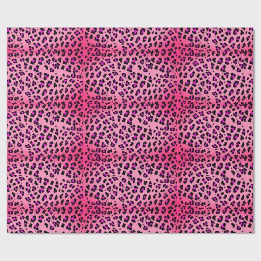Pink-Gepard Geschenkpapier (Flach)