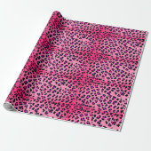 Pink-Gepard Geschenkpapier (Ungerollt)