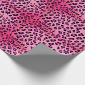 Pink-Gepard Geschenkpapier (Ecke)