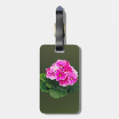 Pink Geranium Gepäckanhänger (Rückseite vertikal)