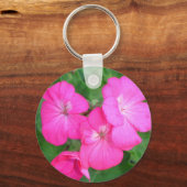 Pink Geranium Schlüsselanhänger (Vorderseite)