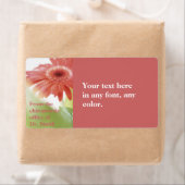 Pink Gerbena Label (Insitu)