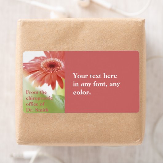 Pink Gerbena Label (Insitu)