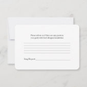 Pink Gerber Daisy Black Ribbon Wedding RSVP (Rückseite)