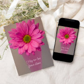 Pink Gerber Daisy Blume in Vase Wedding Einladung
