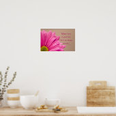 Pink Gerber Daisy Miracles Poster (Küche)