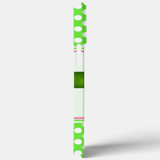 Pink Gerber Daisy mit Polka Docks Case-Mate iPhone Hülle (Rückseite / Rechts)