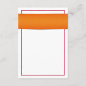 Pink Gerber Daisy Orange Ribbon Wedding RSVP Antwo (Rückseite)