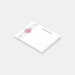 Pink Gerber Daisy Personalisiert Notes Post-it Klebezettel