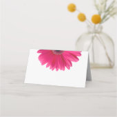 Pink Gerber Gerbera Daisy Wedding Platzkarte (Rückseite)