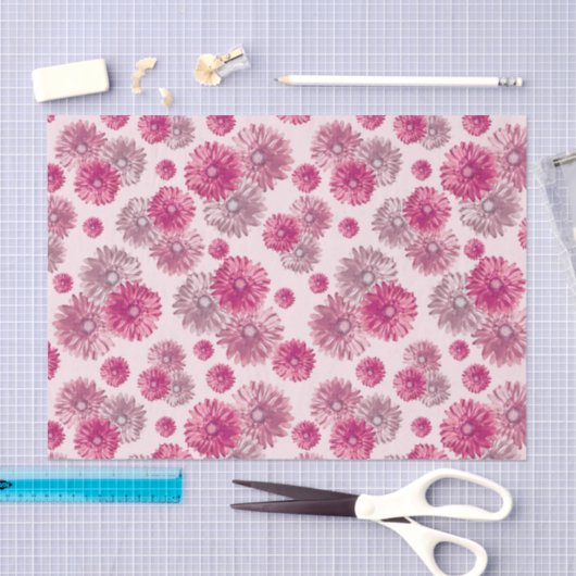 Pink Gerbera Daisies Blumengeschenksack Füller Seidenpapier (Handwerk)