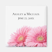 Pink Gerbera Daisies Elegante Hochzeit der Fotogra
