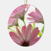 Pink Gerbera Daisies Keramik Ornament (Links)