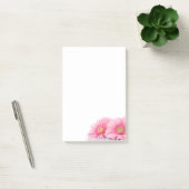Pink Gerbera Daisies Stilvolle Fotografie Post-it Klebezettel (Büro)