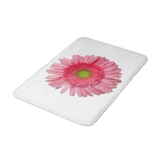 Pink Gerbera Daisy Badematte (Schrägansicht)