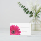 Pink Gerbera Daisy Besondere Anlass Platzkarte (Stehend Vorderseite)