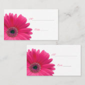 Pink Gerbera Daisy Besondere Anlass Platzkarte (Vorne/Hinten)