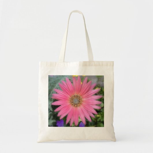 Pink Gerbera Daisy Budget Tasche (Vorne)