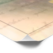 Pink Gerbera Daisy Collage Poster (Ecke)