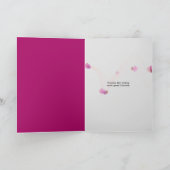 Pink gerbera daisy danke karte (Innenseite)