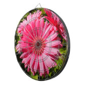 Pink Gerbera Daisy Dartboard Dartscheibe (Vorderseite rechts)