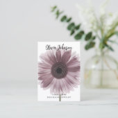 Pink Gerbera Daisy Floral Juwelen Earring Display Visitenkarte (Stehend Vorderseite)