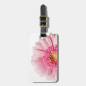 Pink Gerbera Daisy Gepäcktag Gepäckanhänger (Vorderseite vertikal)