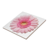 Pink Gerbera Daisy Keramik Tile Fliese (Seite)