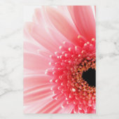 Pink Gerbera Daisy Lebensmitteletikett (Einzelnes Label)