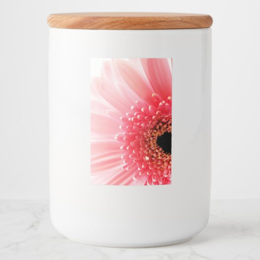 Pink Gerbera Daisy Lebensmitteletikett (Vorderseite)