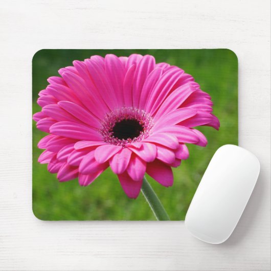 Pink Gerbera Daisy Mousepad (Mit Mouse)
