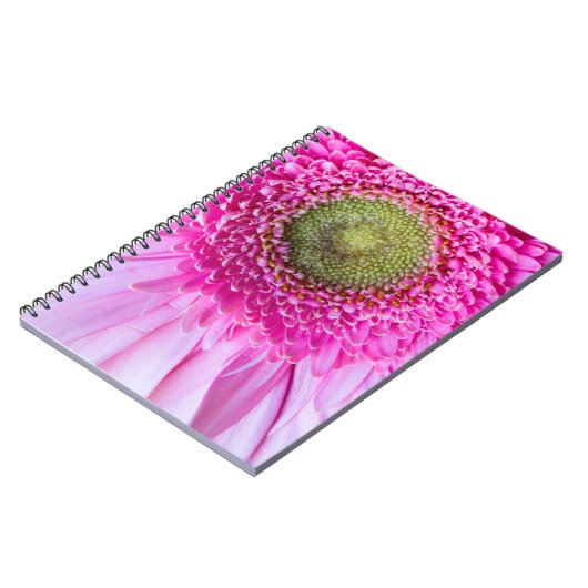 Pink Gerbera Daisy-Notebook Notizblock (Linke Seite)