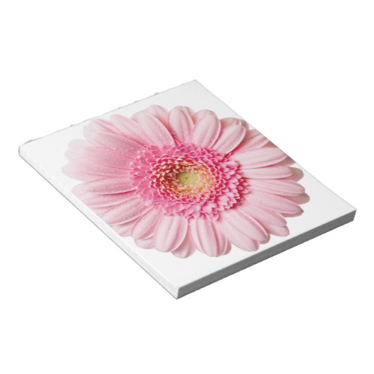 Pink Gerbera Daisy Notizblock (angewinkelt)