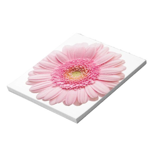 Pink Gerbera Daisy Notizblock (Rotiert)