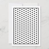 Pink Gerbera Daisy Polka Dot Wedding Einladung (Rückseite)