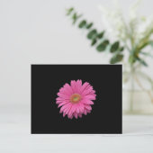 Pink Gerbera Daisy Postkarte (Stehend Vorderseite)