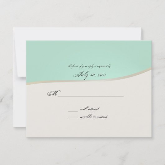 Pink Gerbera Daisy RSVP Karte (Vorderseite)