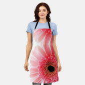 Pink Gerbera Daisy Schürze (Getragen)