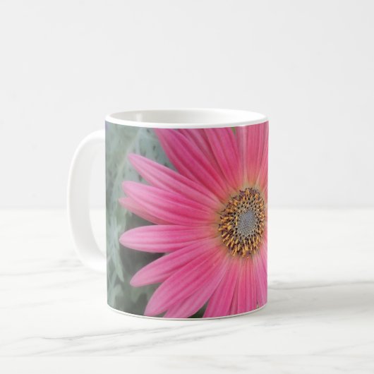 Pink Gerbera Daisy Tasse (Vorderseite Links)