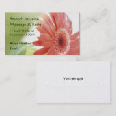 Pink Gerbera Daisy Terminkarte (Vorne/Hinten)