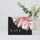 Pink Gerbera Daisy UAWG Postcard Einladungspostkarte (Stehend Vorderseite)