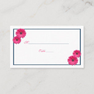 Pink Gerbera Daisy Wedding Platzkarten