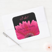 Pink Gerbera Daisy Wedding Sticker Umschlag Aufkle (Umschlag)
