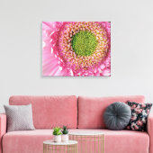 Pink Gerbera Leinwanddruck (Insitu (Wohnzimmer))