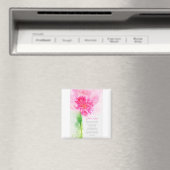 Pink Gerbera Magnet (In Situ (Geschirrspüler))