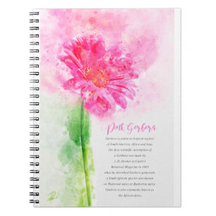 Pink Gerbera Notizblock
