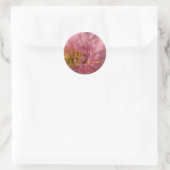 Pink Gerbera - Save the Date Aufkleber (Tasche)
